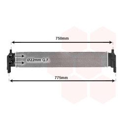 Radiateur pour intercooler refroidi à eau