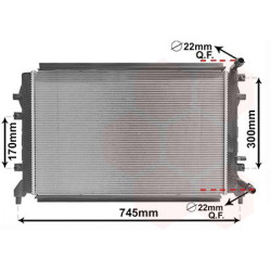 Radiateur pour intercooler refroidi à eau