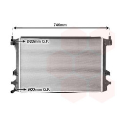 Radiateur pour intercooler refroidi à eau