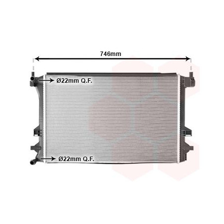 Radiateur pour intercooler refroidi à eau