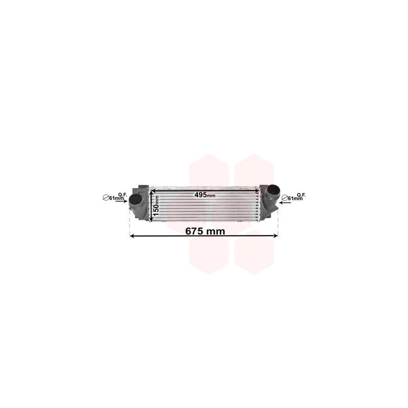 INTERCOOLER xDrive 35i 3.0i 495x150x100 