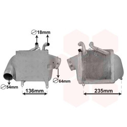 Turbocooler (intercooler) refroidi a eau