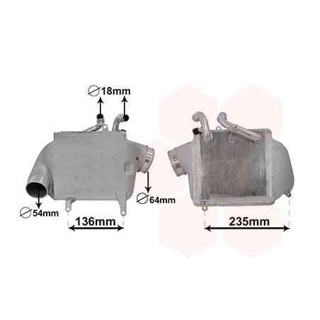 Turbocooler (intercooler) refroidi a eau