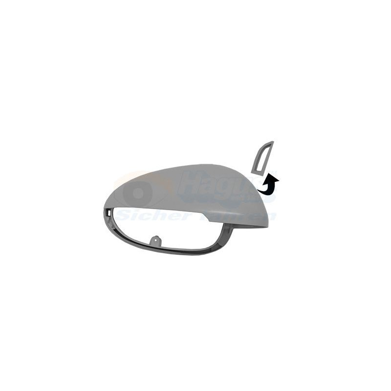 Couvercle de rétroviseur droit