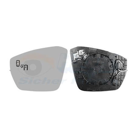 Miroir rétroviseur droit