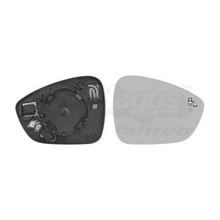 Miroir rétroviseur droit