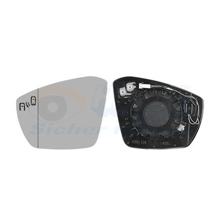 Miroir rétroviseur gauche