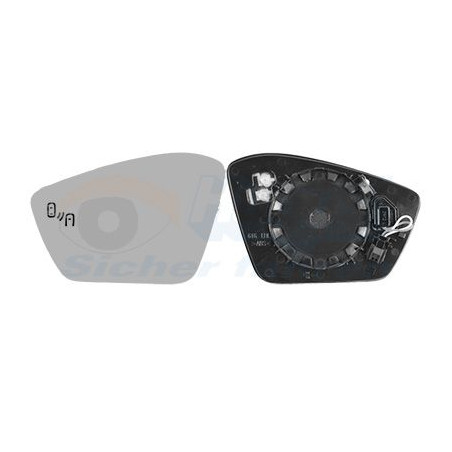 Miroir rétroviseur gauche