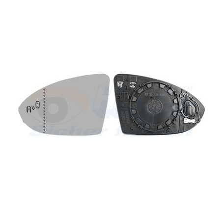 Miroir rétroviseur gauche