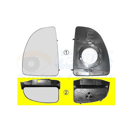 Miroir rétroviseur gauche