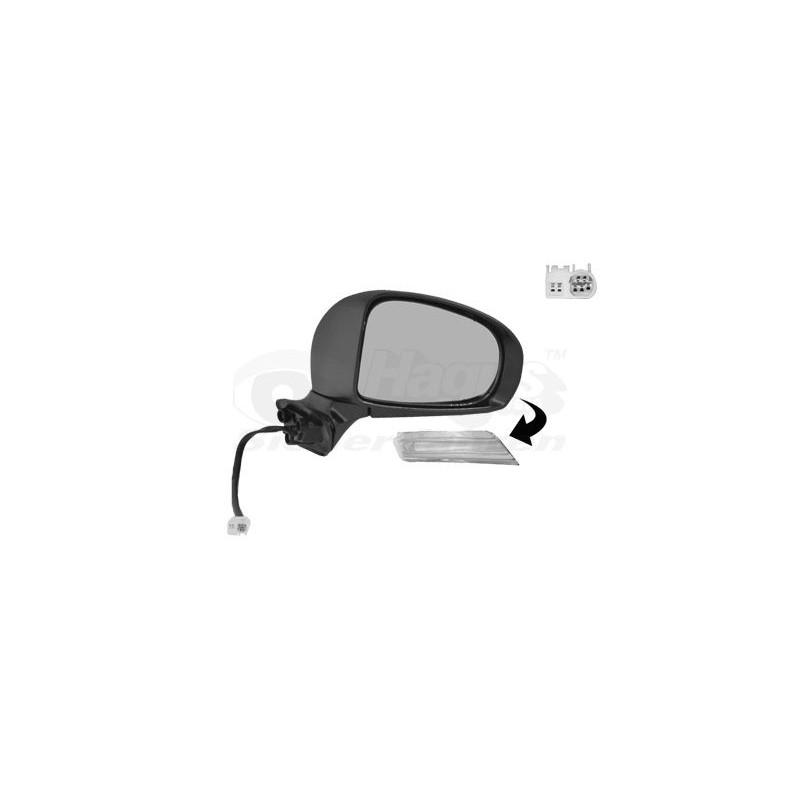 Rétroviseur éléctrique complet droit