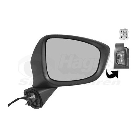 Rétroviseur éléctrique complet droit