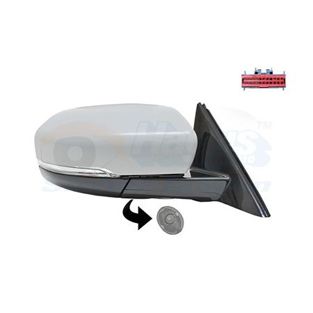 Rétroviseur éléctrique complet droit