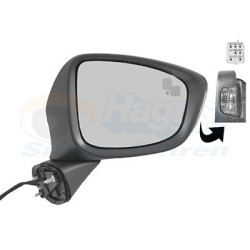 Rétroviseur éléctrique complet droit -15 10pin chauffant primer rabattable électriquement side assist