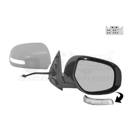Rétroviseur éléctrique complet droit