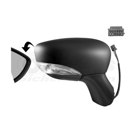 Rétroviseur éléctrique complet droit