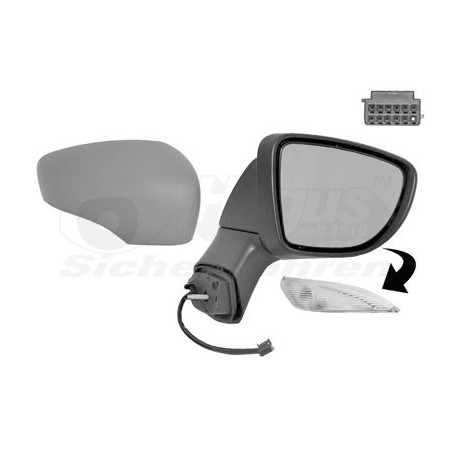 Rétroviseur éléctrique complet droit