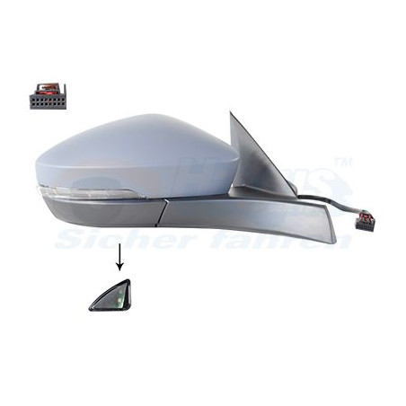 Rétroviseur éléctrique complet droit