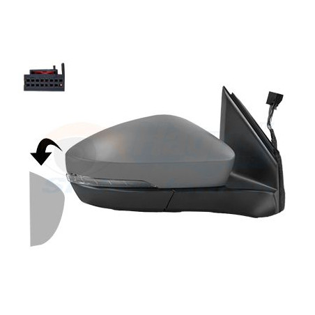 Rétroviseur éléctrique complet droit