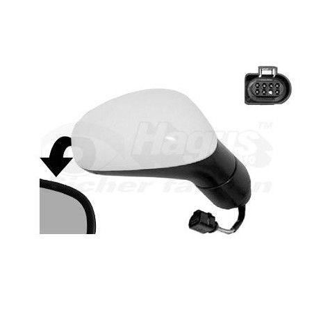 Rétroviseur éléctrique complet droit