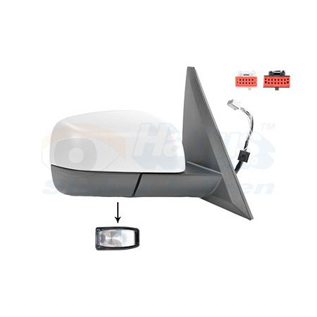Rétroviseur éléctrique complet droit