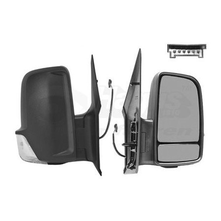 Rétroviseur éléctrique complet droit