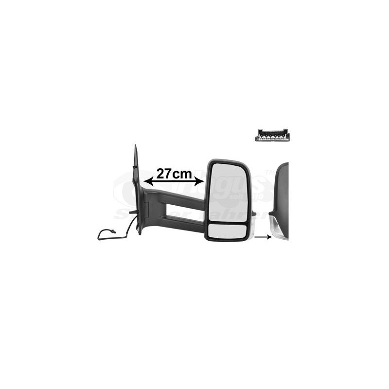 Rétroviseur éléctrique complet droit