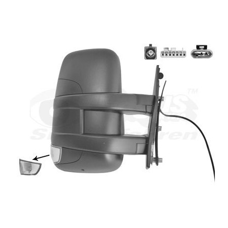 Rétroviseur éléctrique complet droit