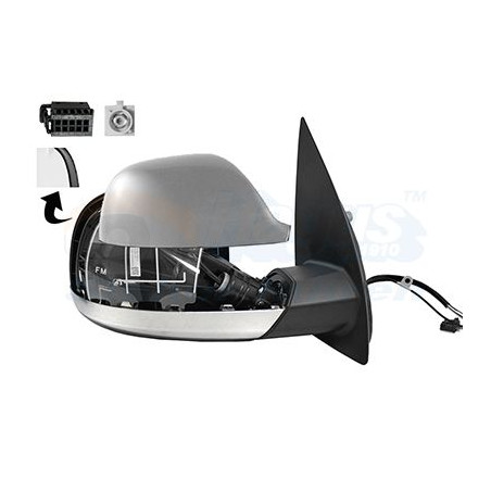 Rétroviseur éléctrique complet droit