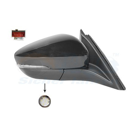 Rétroviseur éléctrique complet droit