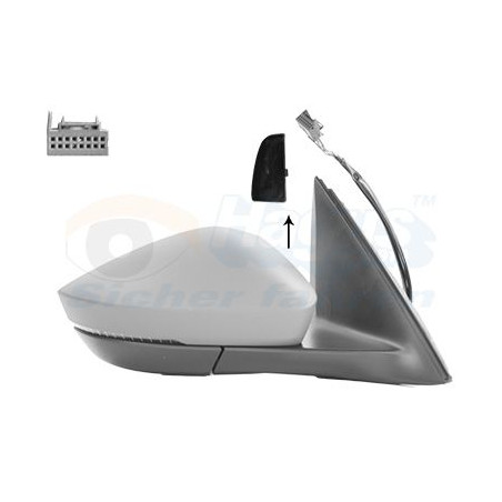 Rétroviseur éléctrique complet droit