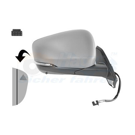 Rétroviseur éléctrique complet droit