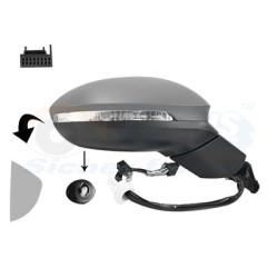 Rétroviseur éléctrique complet droit