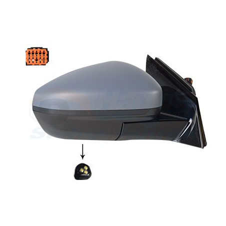 Rétroviseur éléctrique complet droit