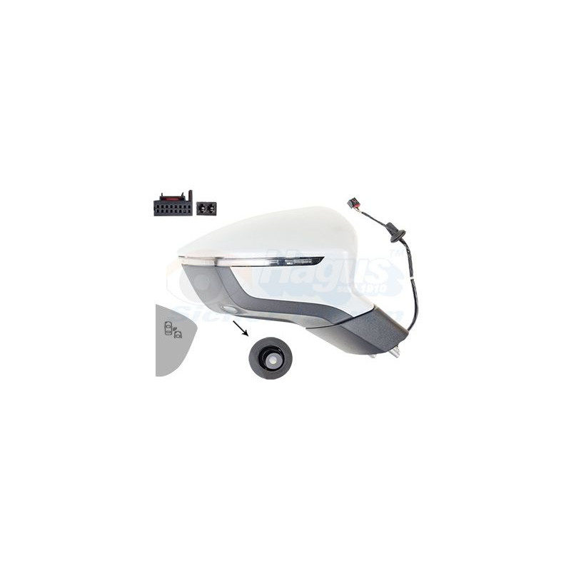 Rétroviseur éléctrique complet droit