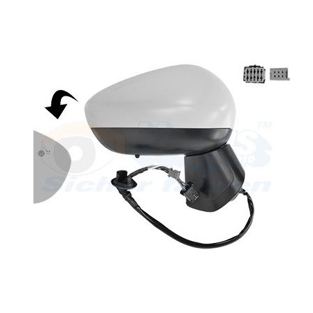 Rétroviseur éléctrique complet droit