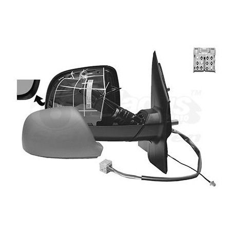 Rétroviseur éléctrique complet droit