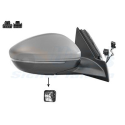 Rétroviseur éléctrique complet droit