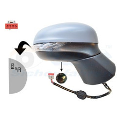 Rétroviseur éléctrique complet droit