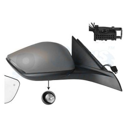 Rétroviseur éléctrique complet droit 12pin chauffant primer rabattable électriquement avec éclairage inférieur side assist