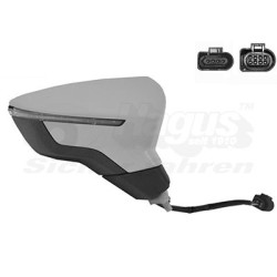 Rétroviseur éléctrique complet droit