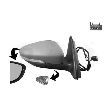 Rétroviseur éléctrique complet droit