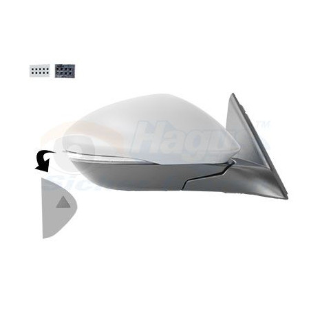 Rétroviseur éléctrique complet droit