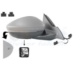 Rétroviseur éléctrique complet droit