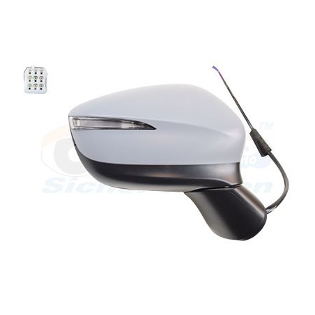 Rétroviseur éléctrique complet droit