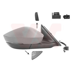 Rétroviseur éléctrique complet droit