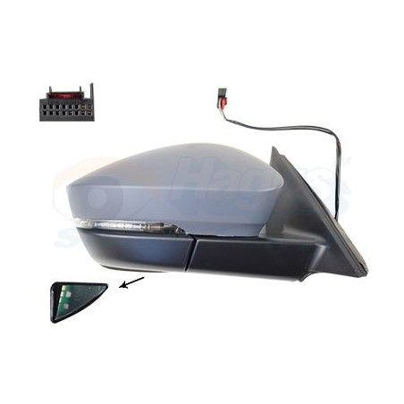 Rétroviseur éléctrique complet droit