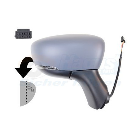 Rétroviseur éléctrique complet droit