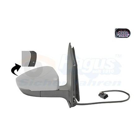 Rétroviseur éléctrique complet droit