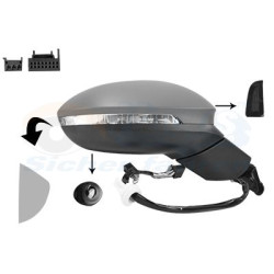 Rétroviseur éléctrique complet droit